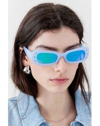 Urban Outfitters - Gem Rounded Rectangle Sunglasses - Lyst