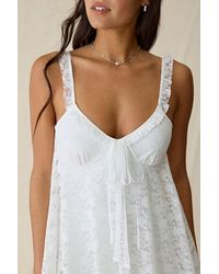 uo jillian lace babydoll mini dress UO Jillian Lace Babydoll vestido