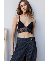 Out From Under - Budapest Love Lace Longline Bralette - Lyst