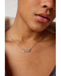 Urban Outfitters - Rhinestone Angel Number Necklace - Lyst
