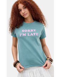 Urban Outfitters - Uo Sorry I'm Late Relaxed T-shirt - Lyst