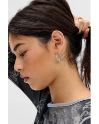 Ed Hardy - Broken Hearts Hoop Earrings - Lyst