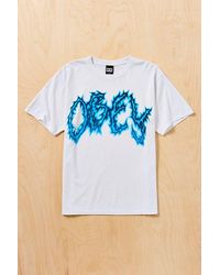 Obey - Uo Exclusive Jagged Logo Graphic Tee - Lyst