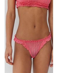 Out From Under - Make Waves Ruffle G-String Thong - Lyst