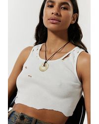Urban Outfitters - Cat Eye Pendant Corded Necklace - Lyst