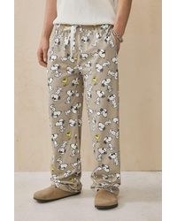 Urban Outfitters - Uo Snoopy Roller Printed Lounge Pants - Lyst