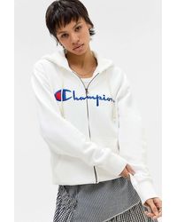 Champion - White Zip-through Hoodie - Lyst