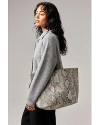 Urban Outfitters - Uo Snake-print Leather Tote Bag - Lyst