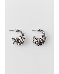 Urban Outfitters - Texture Wrapped Hoop Earring - Lyst