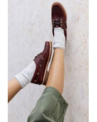 Timberland - Burgundy Noreen Boat Shoes Uk 5 At Urban Outfitters - Lyst