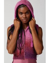 Urban Outfitters - Uo Daisy Hooded Zip-Up Sweater Vest - Lyst