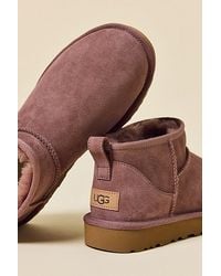 UGG - Classic Ultra Mini Ankle Boots - Lyst