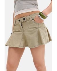 BDG - Godet Denim Mini Skirt - Lyst