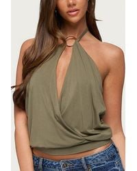 Edikted - Metta Ring Cutout Halter Top - Lyst