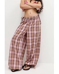 Out From Under - Check Xl Balloon Trousers - Lyst