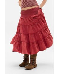 Kimchi Blue - Bea Tiered Midi Skirt - Lyst