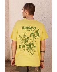 Urban Outfitters - Uo Yellow Kingyo Fish T-shirt - Lyst