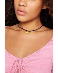 Urban Outfitters - Glass Charm Corded Necklace - Lyst
