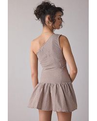 Silence + Noise Taylor Asymmetric One Shoulder Mini Dress in Pink | Lyst Silence + Noise Taylor Asymmetric One Shoulder Mini Dress in Pink | Lyst