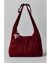 Kimchi Blue - Boston Bow Suede Hobo Bag - Lyst