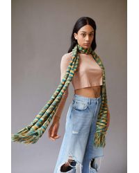 Urban Outfitters Mimi Marled Knit Scarf - Green