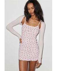 Out From Under - Dede Pointelle Mini Dress - Lyst