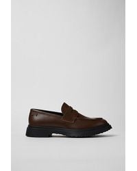Camper - Walden Leather Moc Toe Loafer Shoe - Lyst