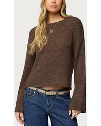Edikted - Drop Shoulder Light Knit Sweater - Lyst
