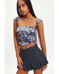 Out From Under - About Time Satin Corset - Lyst