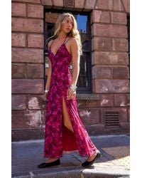 Urban Outfitters - Uo Rowan Mesh Halter Maxi Dress - Lyst