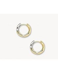 Machete - Petite Wavy Mixed Metal Hoops - Lyst