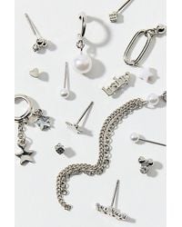 Urban Outfitters - Star & Pearl Post And Hoop Earring Set - Lyst