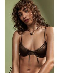Out From Under - Chocolate Underwired Bikini Top - Lyst