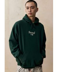 Urban Outfitters - Uo Green Seoul Hoodie - Lyst