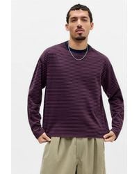 BDG - Brown & Navy Stripe Long Sleeve T-shirt - Lyst