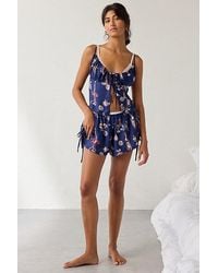Out From Under - Goodnight Kiss Flayway Cami + Micro Short Satin Pajama Set - Lyst