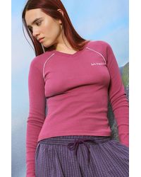 iets frans... - High V-neck Long Sleeve T-shirt Xs At Urban Outfitters - Lyst