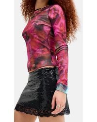 Kimchi Blue - Sequin Micro Mini Skort - Lyst