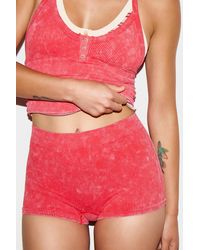 Out From Under - Andi Stripe Seamless Micro Shorts - Lyst