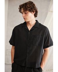 Standard Cloth - Liam Cropped Short Sleeve Shirt Top - Lyst