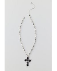 Urban Outfitters - Statement Cross Chain Necklace - Lyst