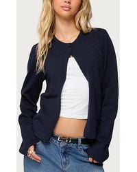Edikted - Jenie Split Front Knit Cardigan - Lyst