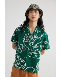Obey - Uo Exclusive Still Life Woven Short Sleeve Shirt Top - Lyst