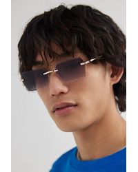 Urban Outfitters - Drew Rimless Hex Sunglasses - Lyst