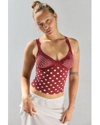 Out From Under - Soft Touch Lace Trim Cropped Cami - Lyst