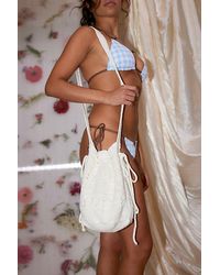 Frankie's Bikinis - Uo Exclusive Eloise Crochet Drawstring Bag - Lyst