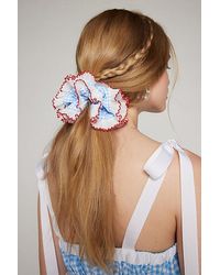 Urban Outfitters - Ruffle Gingham Scrunchie - Lyst