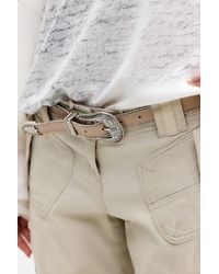 Urban Outfitters - Uo Diamanté Skinny Faux Leather Belt - Lyst