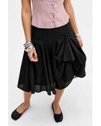 Urban Outfitters - Uo Olga Overdye Hitched Midi Skirt - Lyst
