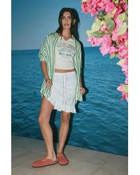 Urban Outfitters - Uo Santorini Linen Mini Skirt - Lyst